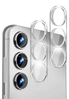 Produktbild von NALIA [2 Stück] Kamera-Schutzglas für Samsung Galaxy S24 Glas, Klarer Kratzfester 9H Linsen-Schutz für Rückkamera