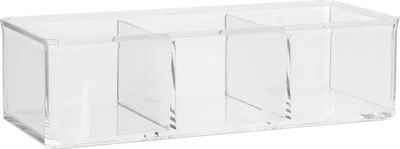 Produktbild von 5five Simply Smart Kosmetik-Aufbewahrungsdose Selena mit 3 Fächern, Kunststoff, 22.8 x 9.5 x 8 cm, 155907