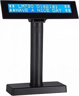 Produktbild von LCD730 - LCD Kundendisplay, USB, dunkelgrau