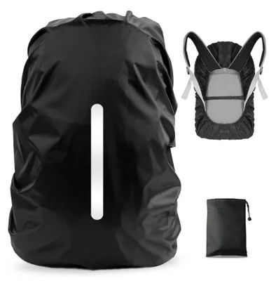 Produktbild von Regenhülle für Rucksack – Wasserdicht und reflektierend – XL (56-70 Liter)