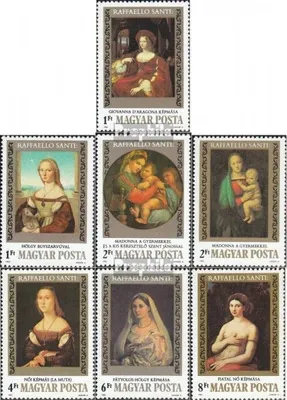 Produktbild von Briefmarken Ungarn 1983 Mi 3612A-3618A (kompl.Ausg.) postfrisch 500. Geburtstag von Raffael