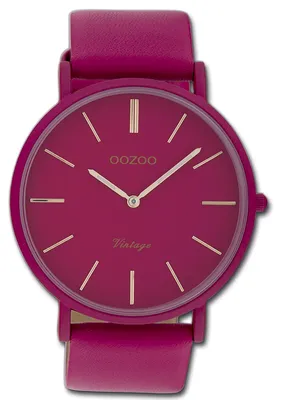 Immagine prodotto di Oozou, orologio da polso vintage, serie Damenuhr, cinturino in metallo rosa, movimento al quarzo, display analogico, modello D3UOC9882A