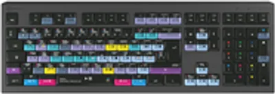 Obrázek produktu pro Logickeyboard ASTRA 2, Plná velikost (100 %), Kabel, USB, Nůžkový spínač, QWERTY, Černá