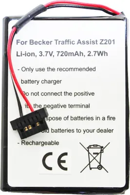 Produktbild von Akku passend für Becker Traffic Assist Z201, S30, 338937010150