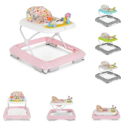 Produktbild von Moni Lauflernhilfe Bravy mit Spielcenter, klappbar, Spielbrett, Musik, Stopper rosa