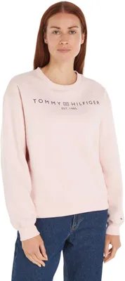 Immagine prodotto di Felpa da donna Tommy Hilfiger, senza cappuccio, color rosa (rosa tenue), taglia 3XL