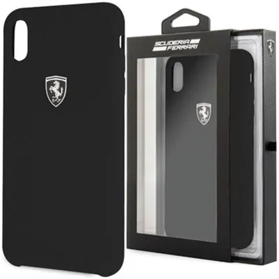 Produktbild von Ferrari Hardcase Feosihci65Bk Iphone Xs Max Czarny/Schwarz Silikon Off Track