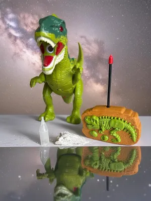 Immagine prodotto di Dinosaurio RC T-Rex con luci, suoni e fumo - Dinosaurio telecomandato da 37 cm per bambini e collezionisti