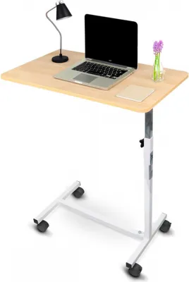 Produktbild von Mobiclinic, Bett- oder Sofa Beistelltisch für Erwachsene und Behinderte, Mit Rädern, Leicht, Höhenverstellbar, Einstellbar, Mit Rädern, Couchtisch