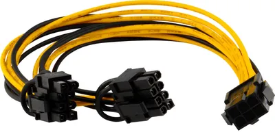 Produktbild von adaptare 36052 Grafikkarten-Stromadapter (PCI-e, 6-polig weiblich auf 2x 6+2-polig Stecker)