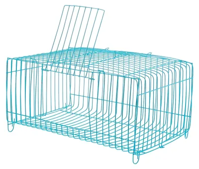 Produktbild von Tragbarer Vogelkäfig aus Draht für Kleintiere mit Belüftung – Transportkäfig für Hamster und Papageien