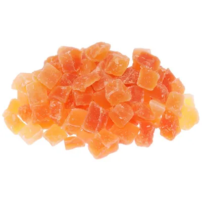 Produktbild von Papaya kandiert in Würfeln 500 g | Süße Fruchtstücke für Desserts