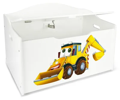 Obrázok produktu pre Drevená detská lavica s motívom rýpadla