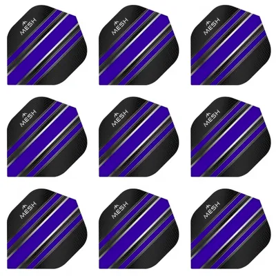Produktbild von Mission | Mesh | Dart Flights | Standard | 100 Mikron | Blau | 3 Sets = 9 Flights