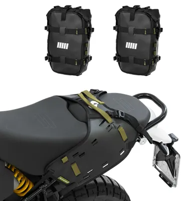 Obrázok produktu pre SCHNORR BagHub + bočné tašky, sada 2 ks, 12 l, mäkké tašky na motorku – kompatibilné s Ducati DesertX