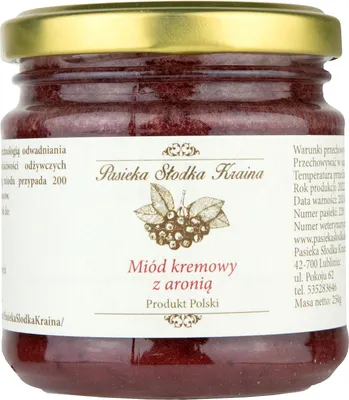 Produktbild von Reine Natur: 250g Sweet Land Apiary Roh & Pur Cremiger Blütenhonig mit Aronia "