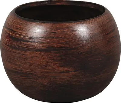 Obrázek produktu pro Obal na květináč keramický MANES WOOD Ø 11 cm matný hnědý