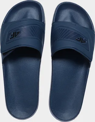 Produktbild von 4F Pánské koupací boty pantofle mules sauna žabky zapínání na suchý zip M091, tmavě modrá, 44
