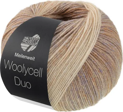Produktbild von Lana Grossa - Woolycell Duo 6009 beige sandbeige grau