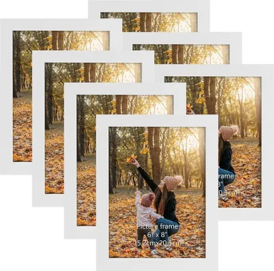 Zdjęcie produktu dla Ramka na zdjęcia Kolaż Zestaw 7 15x20 cm Biała do zdjęć, Nowoczesna ramka na ścianę 15x20cm