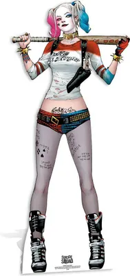 Produktbild von Suicide Squad Pappaufsteller (Stand Up) - Harley Quinn Comic Style (167 cm)