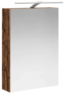 Produktbild von Badezimmerspiegelschrank mit Regal Altholz 50 x 14,5 x 70 cm