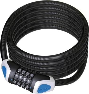 Produktbild von XLC Zahlenspiralkabelschloss RonaldBiggs Ø 10mm/1850mm, schwarz
