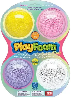 Produktbild von Mac Toys PlayFoam Modellier-/Kunststoffball 4 Farben