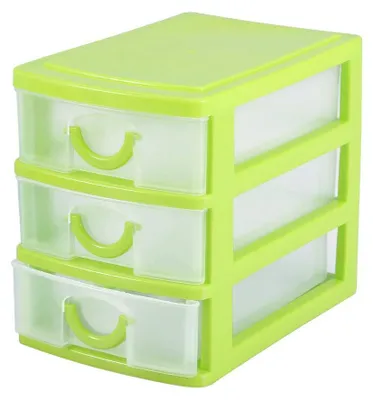 Immagine prodotto di Organizzatore per cassetti in plastica, con 2 o 3 scomparti, scatola portaoggetti per gioielli e cosmetici