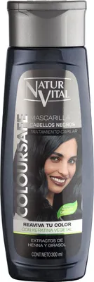 Produktbild von Naturaleza y Vida ColourSafe, 300 ml, Unisex, Gefärbtes Haar, Schwarz, Farbkorrektur, Farbschutz, Feuchtigkeitsspendend, Schutz, Keratin, Sonnenblumenöl