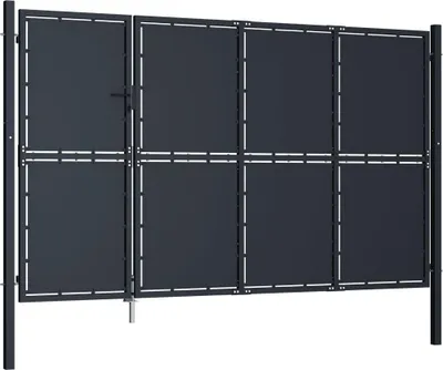 Obrázok produktu pre vidaXL Oceľová záhradná brána 350 x 200 cm antracitová