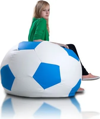 Produktbild von Ecopuf, Sitzkissen Fußball L, Farbe: Blau