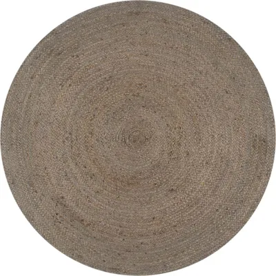 Obrázek produktu pro vidaXL Koberec Handmade Jute Round 150 cm Grey - Koberec - Koberec - Tkaný koberec