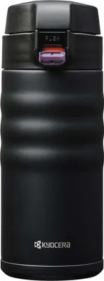Produktbild von Thermoflasche FLIP TOP, schwarz, in 2 Größen: 350 ml / Schwarz