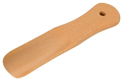 Produktbild von Schuhlöffel Schuhanzieher Holz geölte Buche 15,5 cm