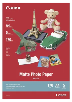 Produktbild von Canon MP-101 A 4, 5 Blatt matt, 170 g