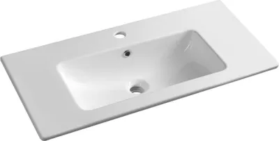 Image de PRACTICO lavabo de meuble en céramique 80x40cm, blanc