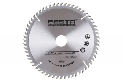 Produktbild von Kreissägeblatt für Holz TCT 205mm/3. 2/30/60