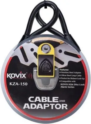 Immagine prodotto di Set di cavi di sicurezza e adattatori Kovix per Kd6 - 150 cm
