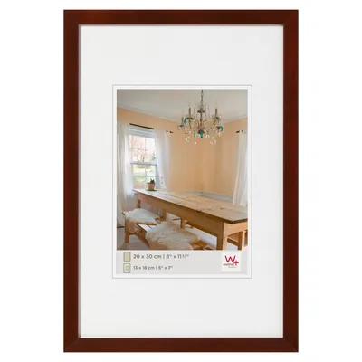 Produktbild von Walther Design BP050N, Einzelbilderrahmen, Holz, Walnuss, Matte, Wand, 40 x 50 cm