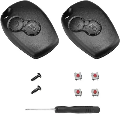 Productafbeelding van Autosleutel Behuizing - Sleutel Omhulsel - Auto Onderhoud - Eenvoudige Montage - 2 Stuks - Zwart