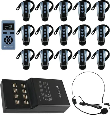 Produktbild von Retekess TT106S Tour Guide System, Drahtloses Audiosystem, Lange Lebensdauer, 200 m, One-Touch-Steuerung, Großtasten-Design, für Konferenzen, Reisen
