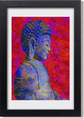 Produktbild von Bild 20x30 MDF-Rahmen, Wandkunst Buddha-Abstraktion
