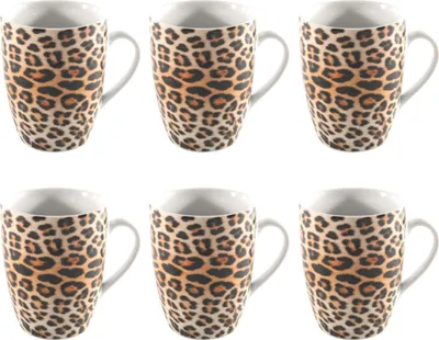 Produktbild von Becher Studio Tavola Leopard - 340 ml - 6 stücke