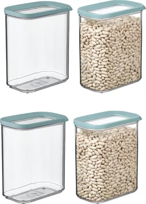 Produktbild von Mepal | Vorratsdosen Spar-Set 4-tlg | Modula 1500 ml | Frischhaltedose | ideal für trockene Lebensmittel | Nordic Green