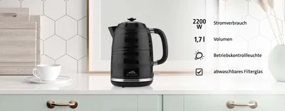Zdjęcie produktu dla ETA Eta Duna czajnik elektryczny 1,7 l 2200 W czarny