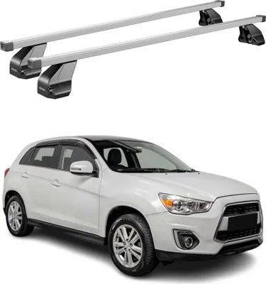 Produktbild von Menabo Dachträger Grundtäger für Mitsubishi ASX 2010-2019 75kg Stahl Silber 2x