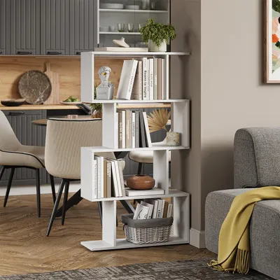 Obrázok produktu pre Rozdeľovač miestností Vicco Levio biely 70 x 132.1 cm 4 priehradky, Model 56313