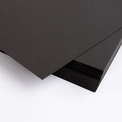 Produktbild von 50 Blatt Bastelpapier A4 Tonkarton 210 g/m² Bastelkarton - Schwarz