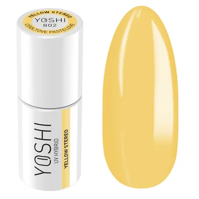 Produktbild von Yoshi | Yoshi Hybridlack 802 Gelb Stereo - 6 Ml - Warmer Farbton - Uv Hybridlack - Gel-nagellack
